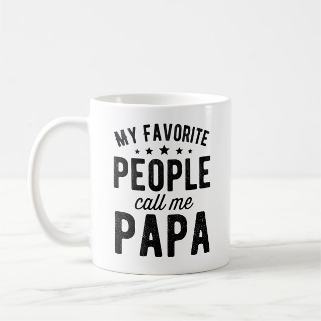 Caneca De Café minhas pessoas favoritas me chamam de papai (Esquerda)