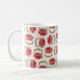Caneca De Café Mini Cereja Cheesecakes - Mug Rosa