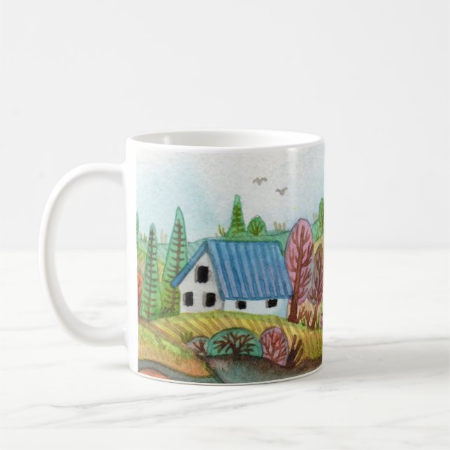 Caneca De Café Mini Farmland Lakescape (Esquerda)