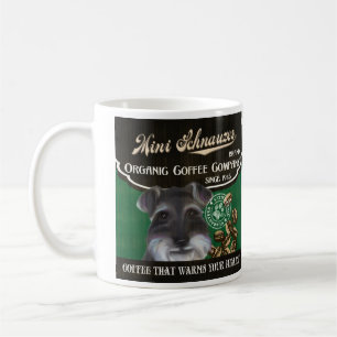 Caneca De Café Mini marca do Schnauzer - Orgânico Café Empresa