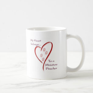Caneca De Café Miniatura Cardíaco Pinscher Pertence