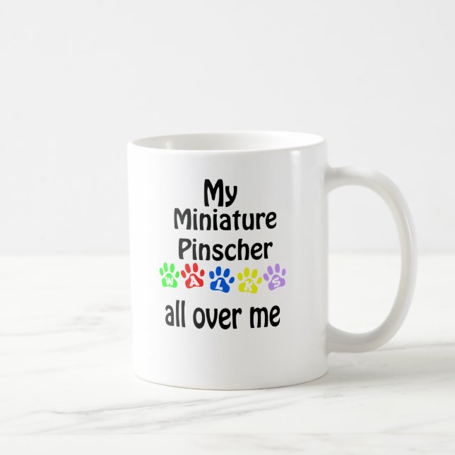 Caneca De Café Miniatura Pinscher anda Design (Direita)