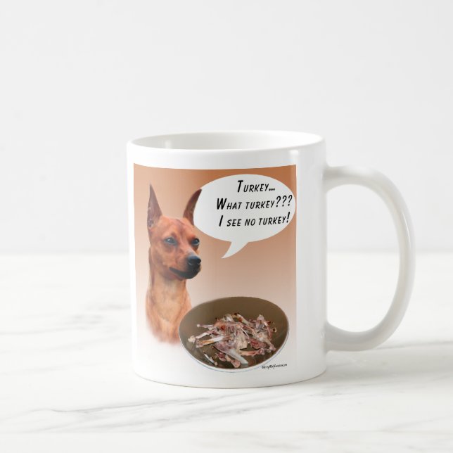 Caneca De Café Miniatura Pinscher Turquia (Direita)