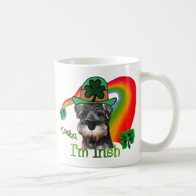 Caneca De Café Miniatura Schnauzer St Patricks (Direita)
