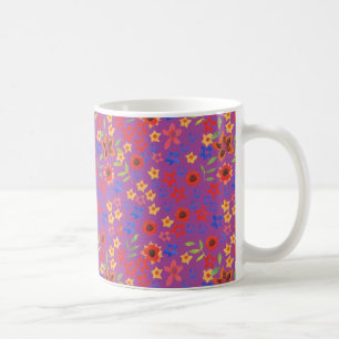 Caneca De Café Miniimpressão Floral Retroativa na Mug de Café Mag