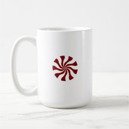 Caneca De Café Minimal Fun Peppermint Candy Swirl Hot Chocolate
