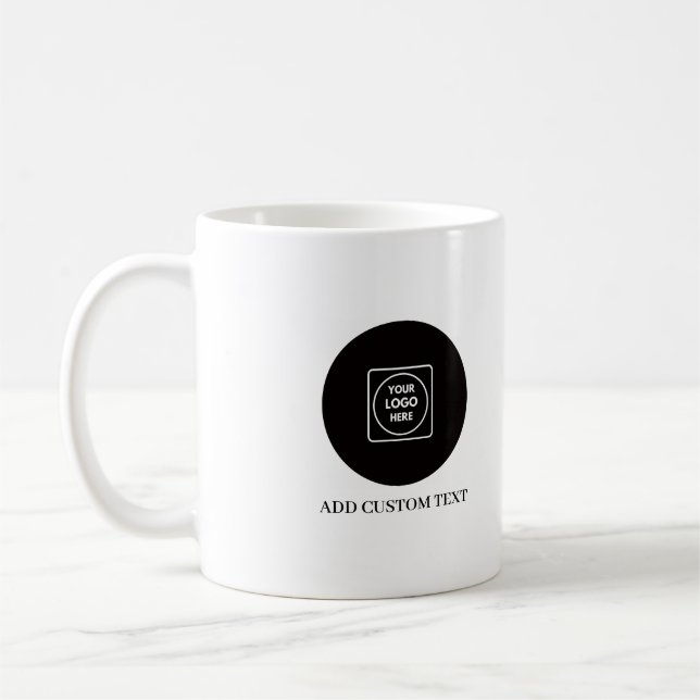 Caneca De Café Minimal Logo Business Branding Design mug (Esquerda)