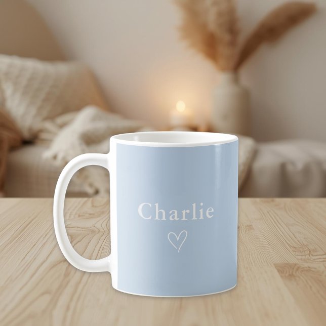 Caneca De Café Minimal Personalized Name Mug (Criador carregado)