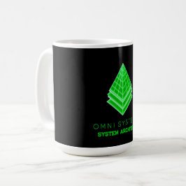 Caneca De Café Minimalismo Retro-Futurismo Tecnologia Omni System