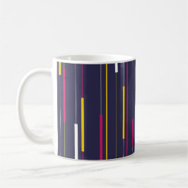 Caneca De Café Minimalist Modern Stripes