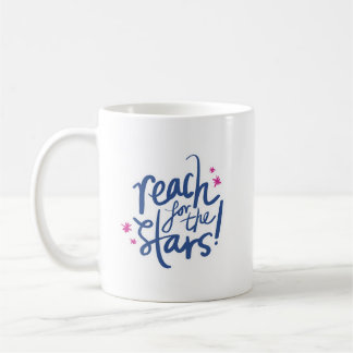Caneca De Café Minimalist Motivation Reach for the Stars Lively
