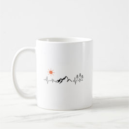Caneca De Café minimalist mountain