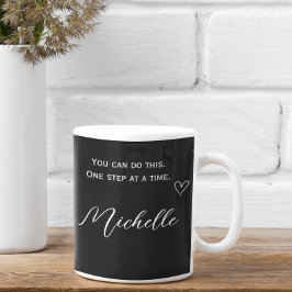 Caneca De Café Minimalist Quote | You Can Do This Personalized