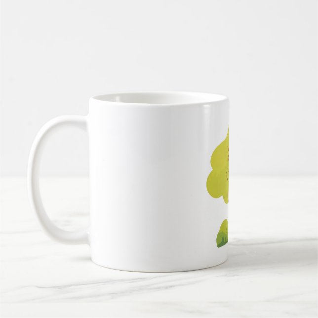 Caneca De Café Minimalist Sage Green Tree Classic Mug  (Esquerda)