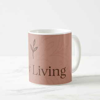 Caneca De Café Minimalist "Slow Living" 
