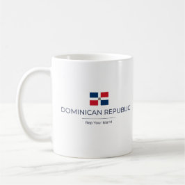 Caneca De Café Minimalista Dominicana | Orgulho Diário