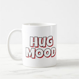 Caneca de Café Minimalista “Hug Mood” – Citação Fo