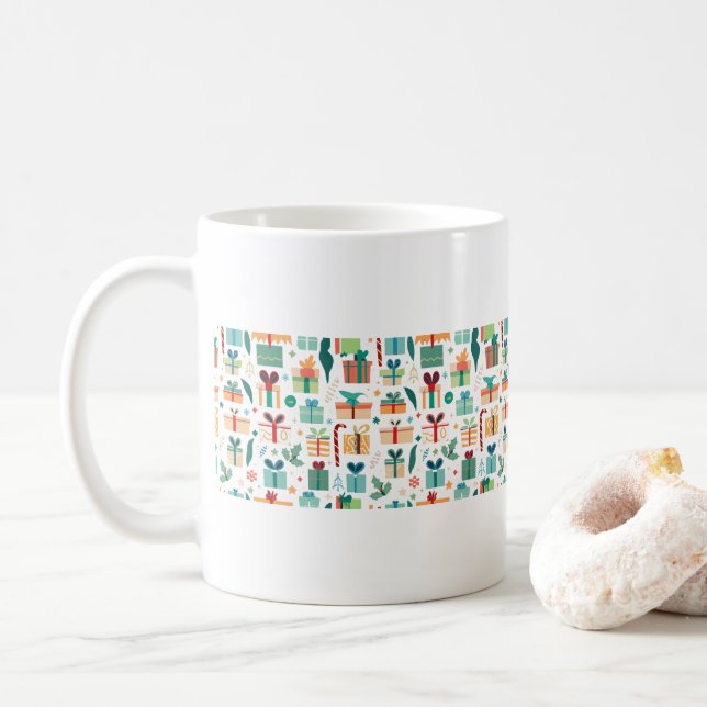 Caneca De Café Minimalistische Weihnachten Geschenke (Com Donut)