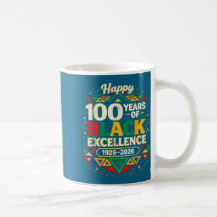Caneca De Café Mínimo 100 Anos Excelência Negra África