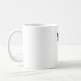 Caneca De Café Mínimo Cat Line Art Mug - Elegante e Moderno F