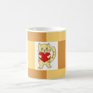 Caneca De Café Mínimo Cute Eu adoro gengibre Coffee Mug