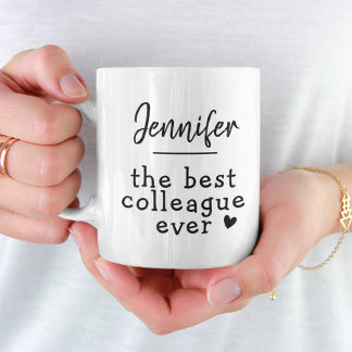 Caneca De Café Mínimo de Colega de Colega de Trabalho de Bestimen