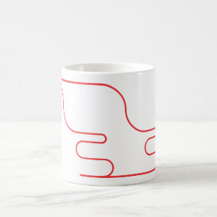 Caneca De Café Mínimo de Forma Redonda de Tópicos