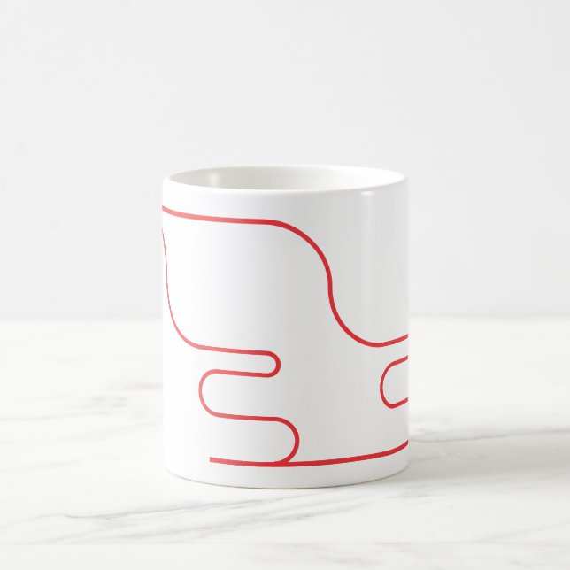 Caneca De Café Mínimo de Forma Redonda de Tópicos (Centro)