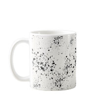 Mínimo de Tinta Negra Splatter de Café