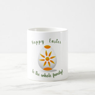 Caneca De Café Mínimo Felz pascoa de desenho bonito Coffee Mug