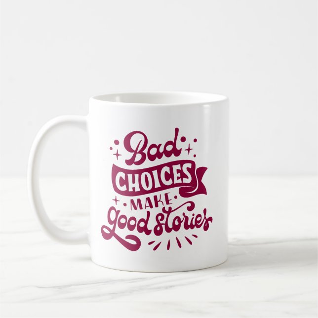Caneca De Café Mínimo Humor Brancos Brancos Citação Vibrante Mage (Esquerda)