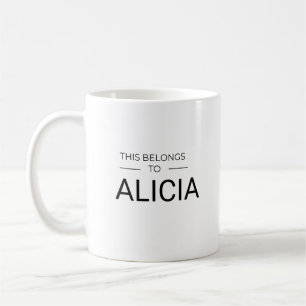 Caneca De Café Mínimo personalizado de Mug Moderno