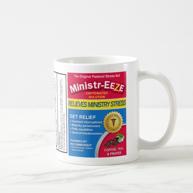 Caneca De Café Ministra-Eze Oferta para Pastores Café Mug (Direita)