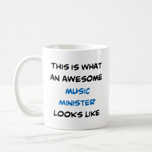 Caneca De Café ministro da música, incrível (Esquerda)