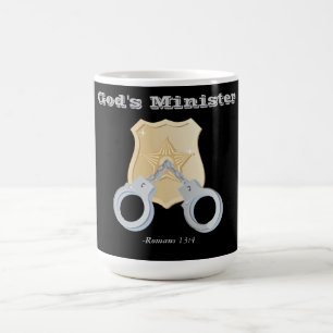 Caneca De Café Ministro de Deus Personalize com nome ou iniciais!