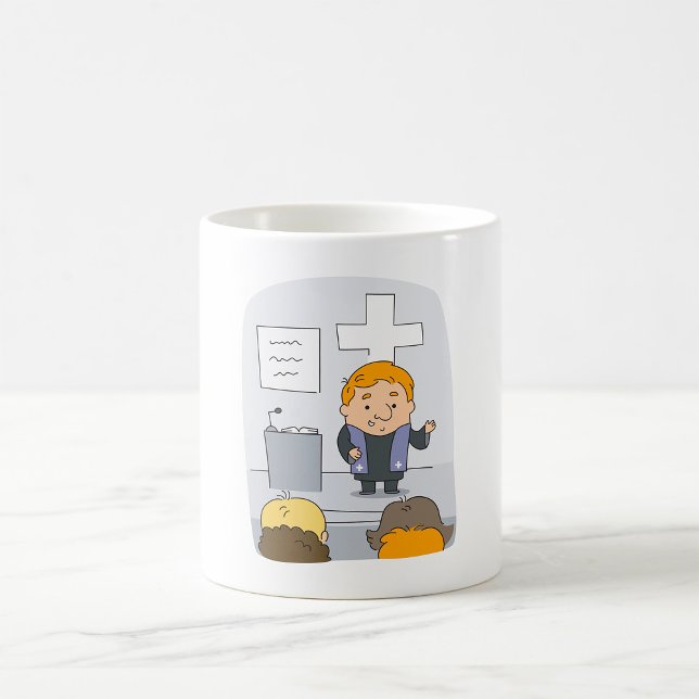 Caneca De Café Ministro Pregando para a Congregação (Criador carregado)