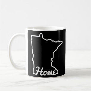 Caneca De Café Minnesota Home Mn State Map Minnesotan