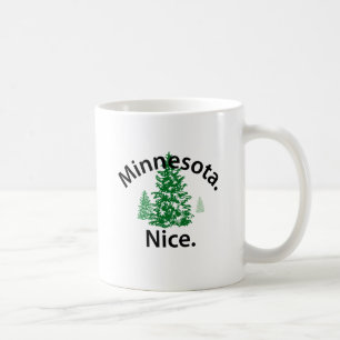 Caneca De Café Minnesota Nice. Ponto! (texto em preto)