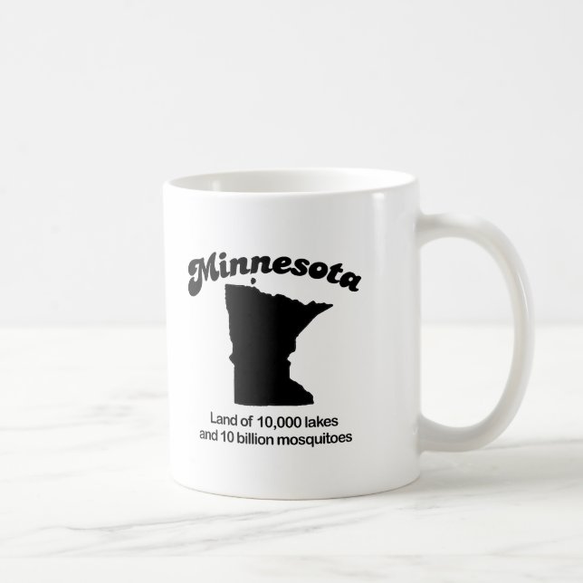 Caneca De Café Minnesota - terra de 10.000 lagos (Direita)