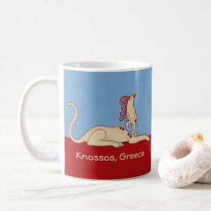 Caneca De Café Minoan Griffin do Cnossos Throne Room Fresco
