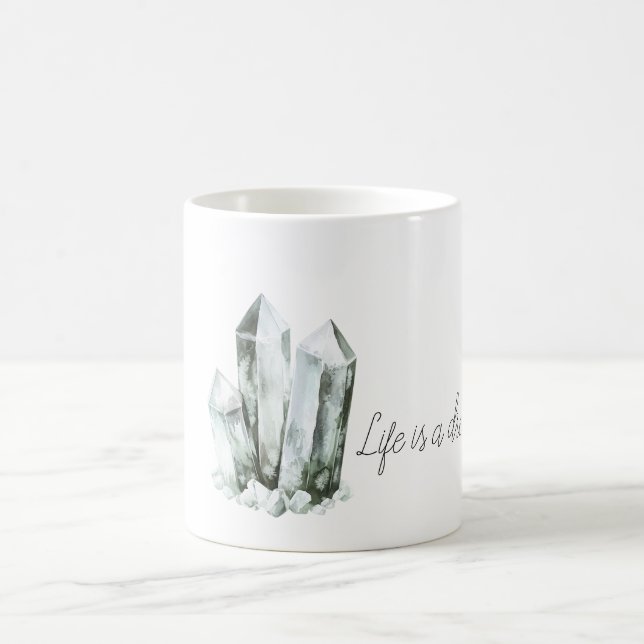 Caneca De Café Mint Aqua Crystals Dream (Centro)