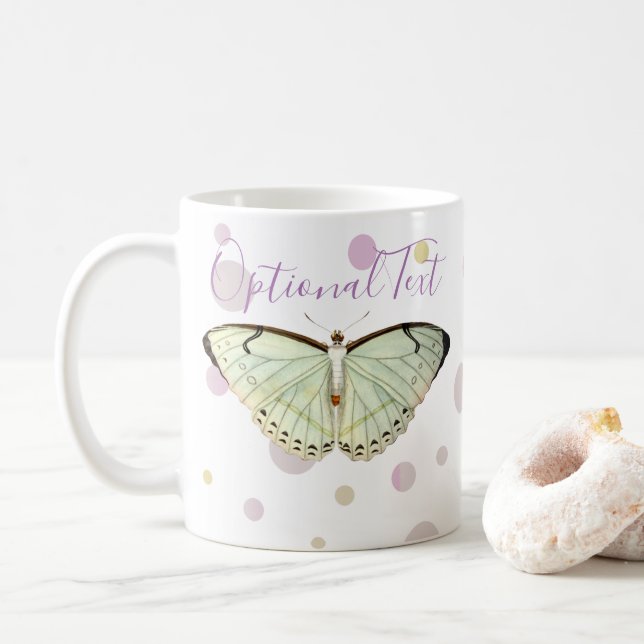 Caneca De Café Mint Green Beauterfly (Com Donut)