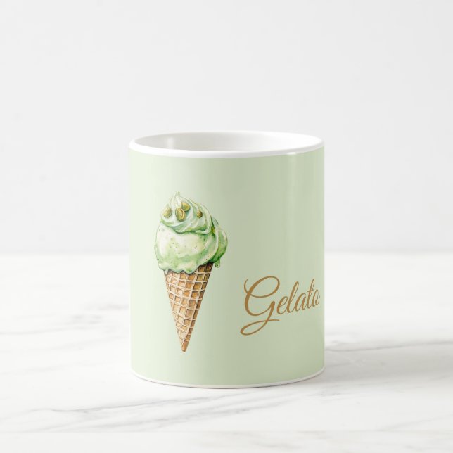 Caneca De Café Mint Ice Cream Gelato Birthday  (Centro)