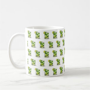 Caneca De Café Mint Mojito Com Limão