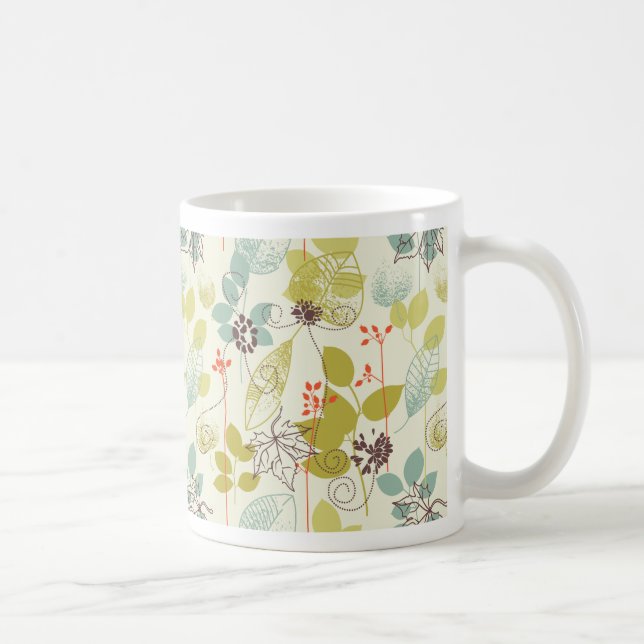 Caneca De Café Mint n Olive Nature Impressão Mug (Direita)