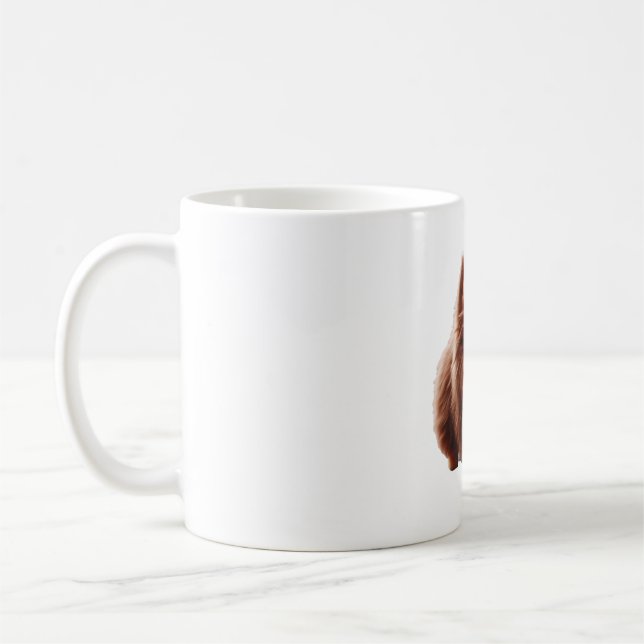 Caneca De Café Minúsculo mas poderoso - Camisa-T Chihuahua Atitud (Esquerda)