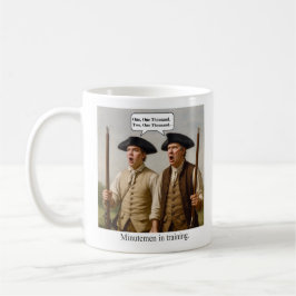 Caneca De Café Minutemen em treinamento.