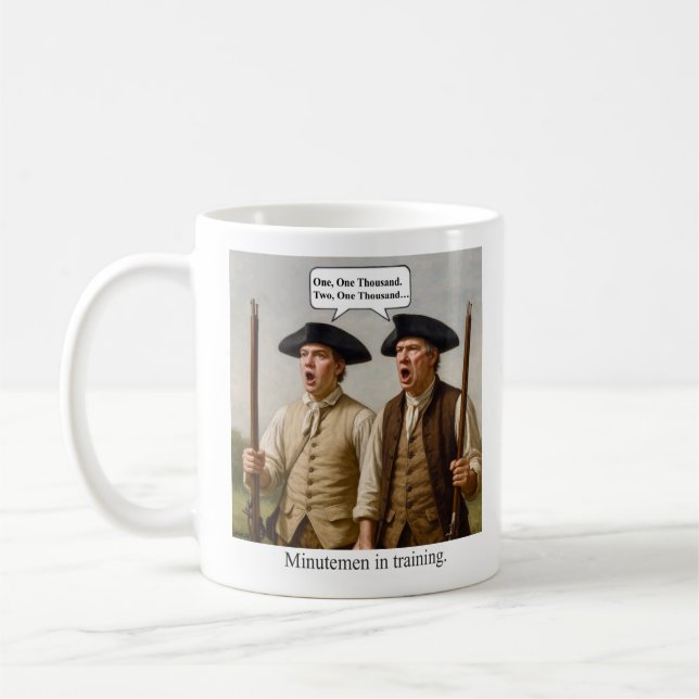 Caneca De Café Minutemen in training. (Esquerda)