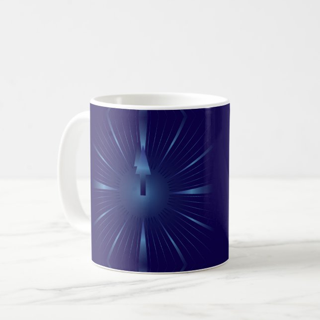 Caneca De Café minuto de safira (Frente Esquerda)