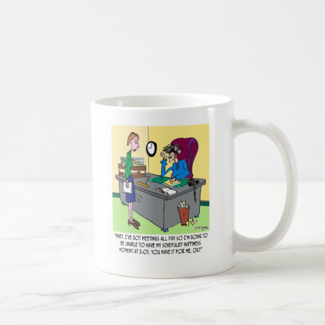 Caneca De Café Minuto programado da felicidade (Direita)